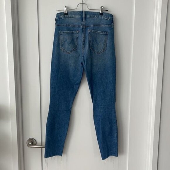 Mother Denim High Waisted Looker Ankle Fray Jeans - Picture 3 of 7
